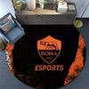 Associazione Sportiva Roma2,Round Area Rug,Carpet Rug for Living Room Bedroom Sofa Playroom Decor,Non-slip Floor Mat
