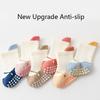 3/6 Paar Baby-Bodensocken mit Grips Atmungsaktive Baumwolle Rutschfeste Socken für Kleinkinder 0-5 Jahre