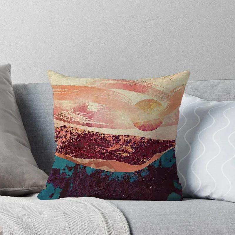 Decorative Home Throw Pillows Case for Waist Cushion Cover Nordic Car Boho Moroccan Print Horse