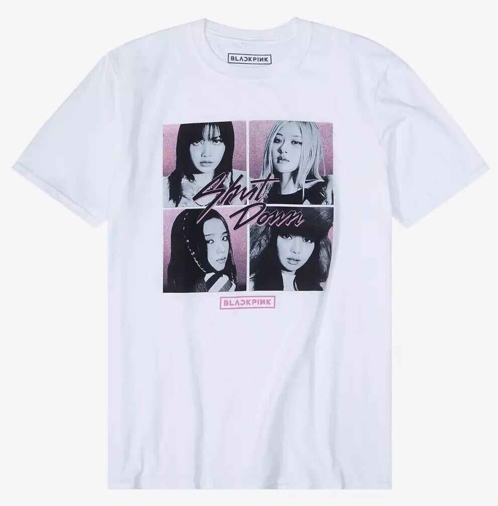 BLACKPINK Unisex Officially Licensed Shut Down Portrait Grid Tee T-shirt XXXL