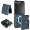 Case for Samsung Z FLIP 7 6 5 4 3 Magnetic Card Holder Protective Cover 2-in-1 Tough Case Full Coverage Plain Wireless Charging