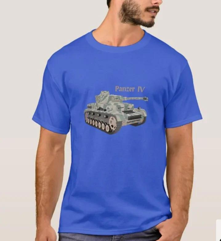 German Panzer IV WWII Medium Tank Military Enthusiasts TShirt Summer Cotton Short Sleeve ONeck Mens T Shirt New S3XL