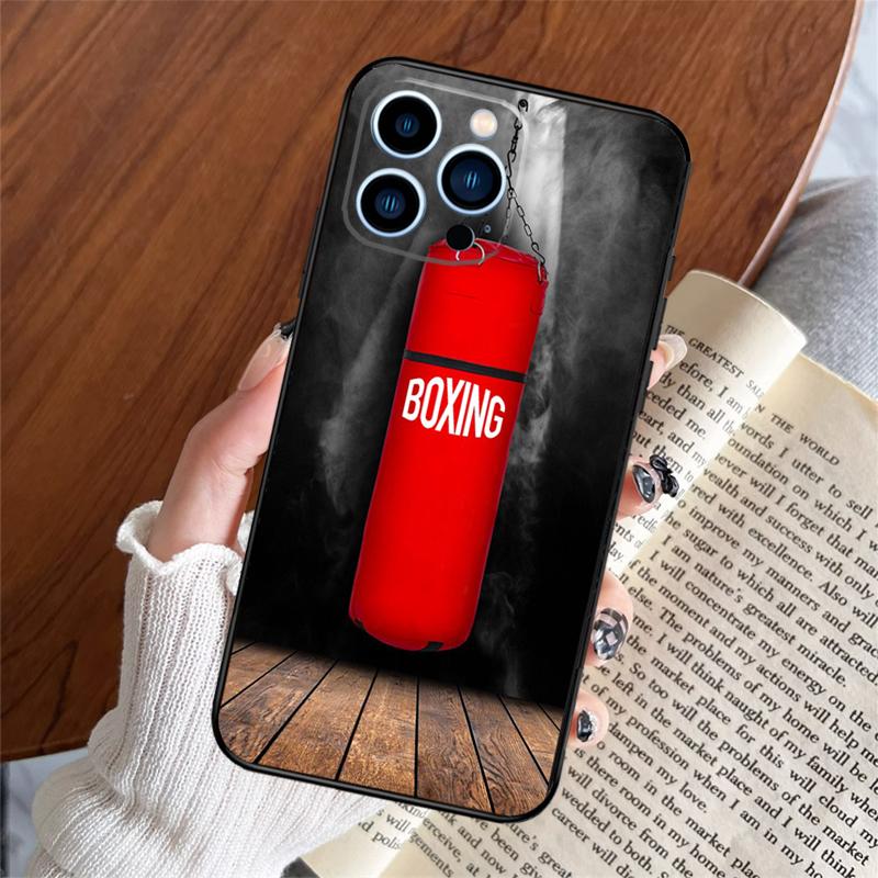 Boxing Art Phone Case For Apple iPhone 15 16 14 13 12 11 17 Pro Max Mini 17 Air 16e 16 Plus Back Cover