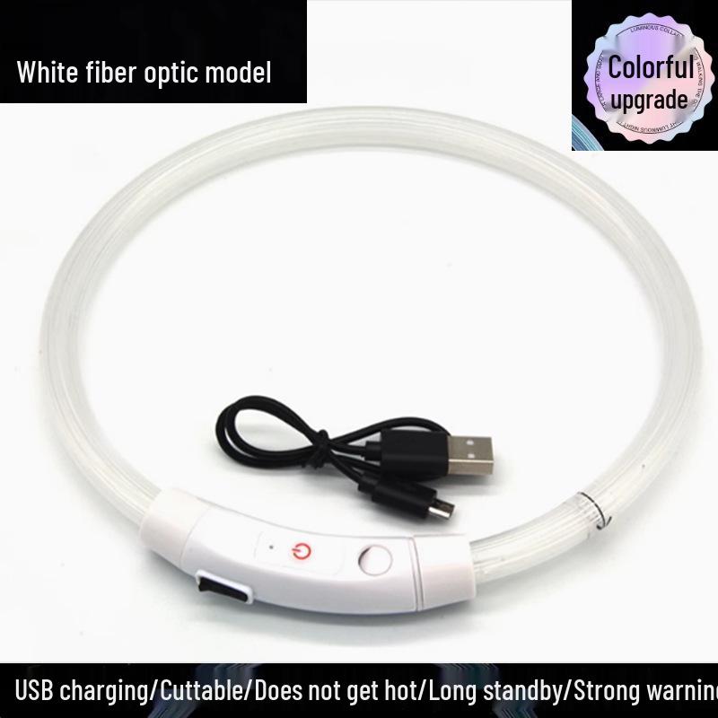 Rechargeable Luminous Dog Collar: Anti-Lost Night Light for Small, Medium & Large Dogs