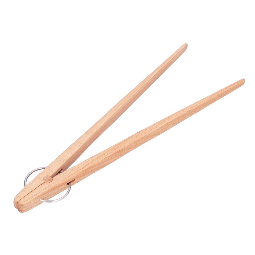 Wooden Wooden Tongs Reusable Baking Clip Grilling Accessory Snack Clip Food/Salad/Fruits/Pickles