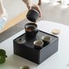 Ceramic Portable Travel Tea Set - Dry Landscape Quick Cup
