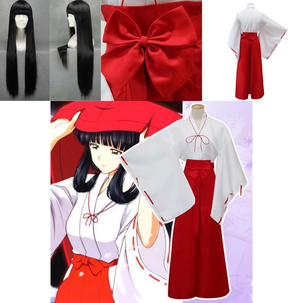 Anime Inuyasha Cosplay Kostüme in Premium-Qualität Platycodon Cos Kleidung Japanisches Hexenkostüm für authentisches Rollenspiel