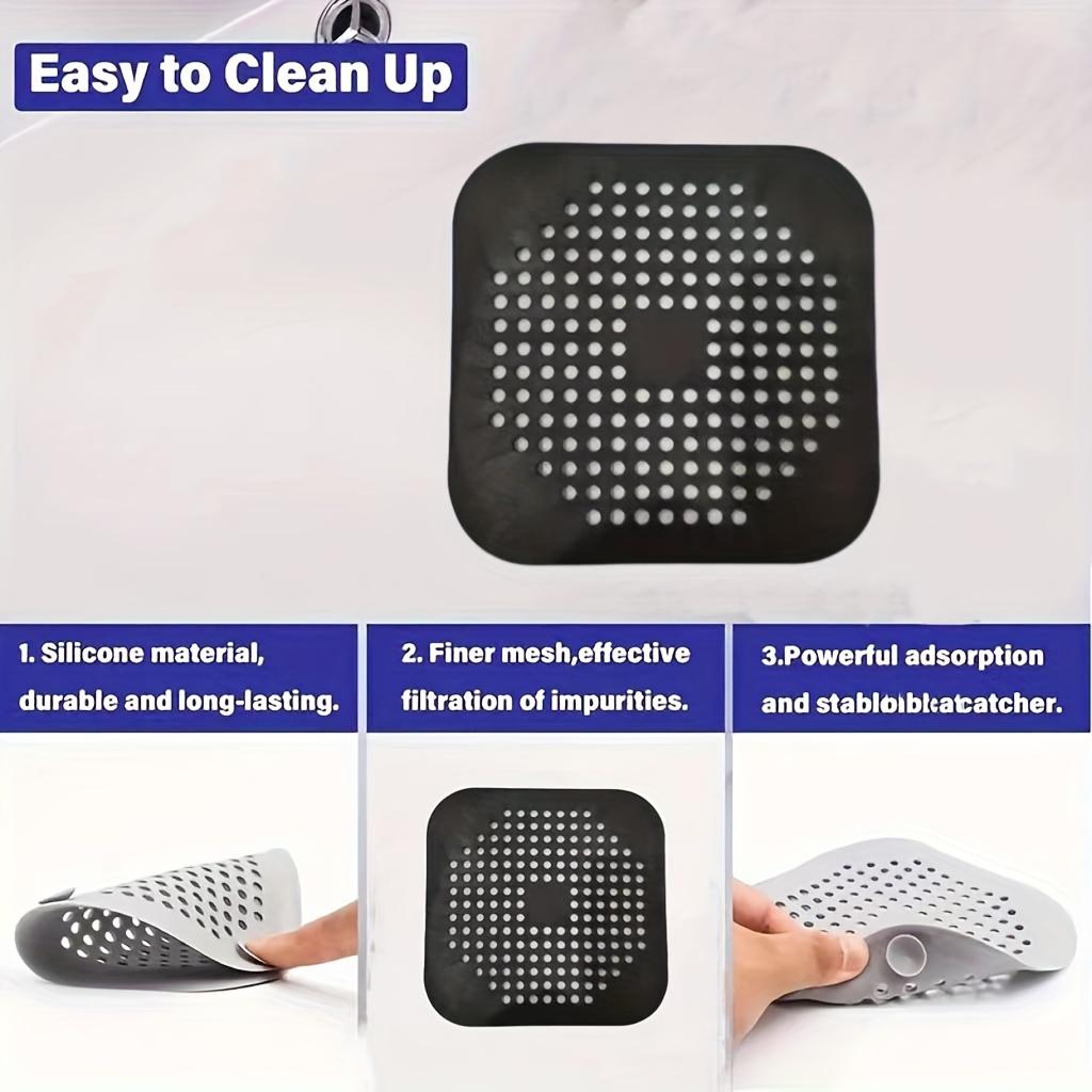 Silikon Spülen Sieb 1Stk/3Stk Set - Langlebiger Küchen- und Badezimmer Abflussfilter mit Feinmaschigem Netz, Haarfänger mit Starkem Saugfuß Halloween