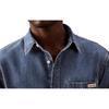 Calvin Klein Denim Button-Down Pointed Collar Comfortable Casual Long Sleeve Shirt Men shirts Vintage-Indigo 40EM774-450