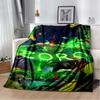 Coperta in Flanella 3D One Piece Cartone Animato Anime Morbida Calda Coperta da Lancio per Camera da Letto Soggiorno Letto Campeggio Picnic Ufficio Regalo per Bambini