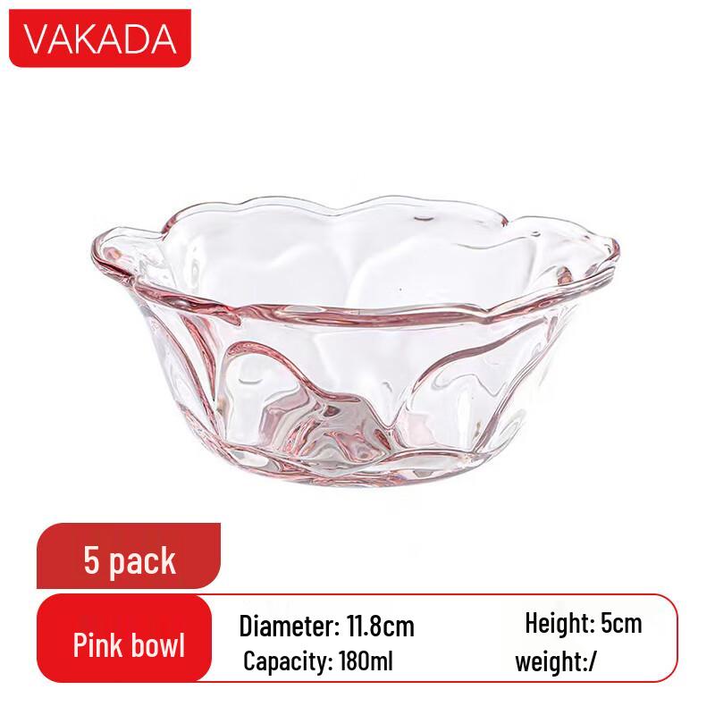 VAKADA Glass Dessert & Breakfast Serving Set