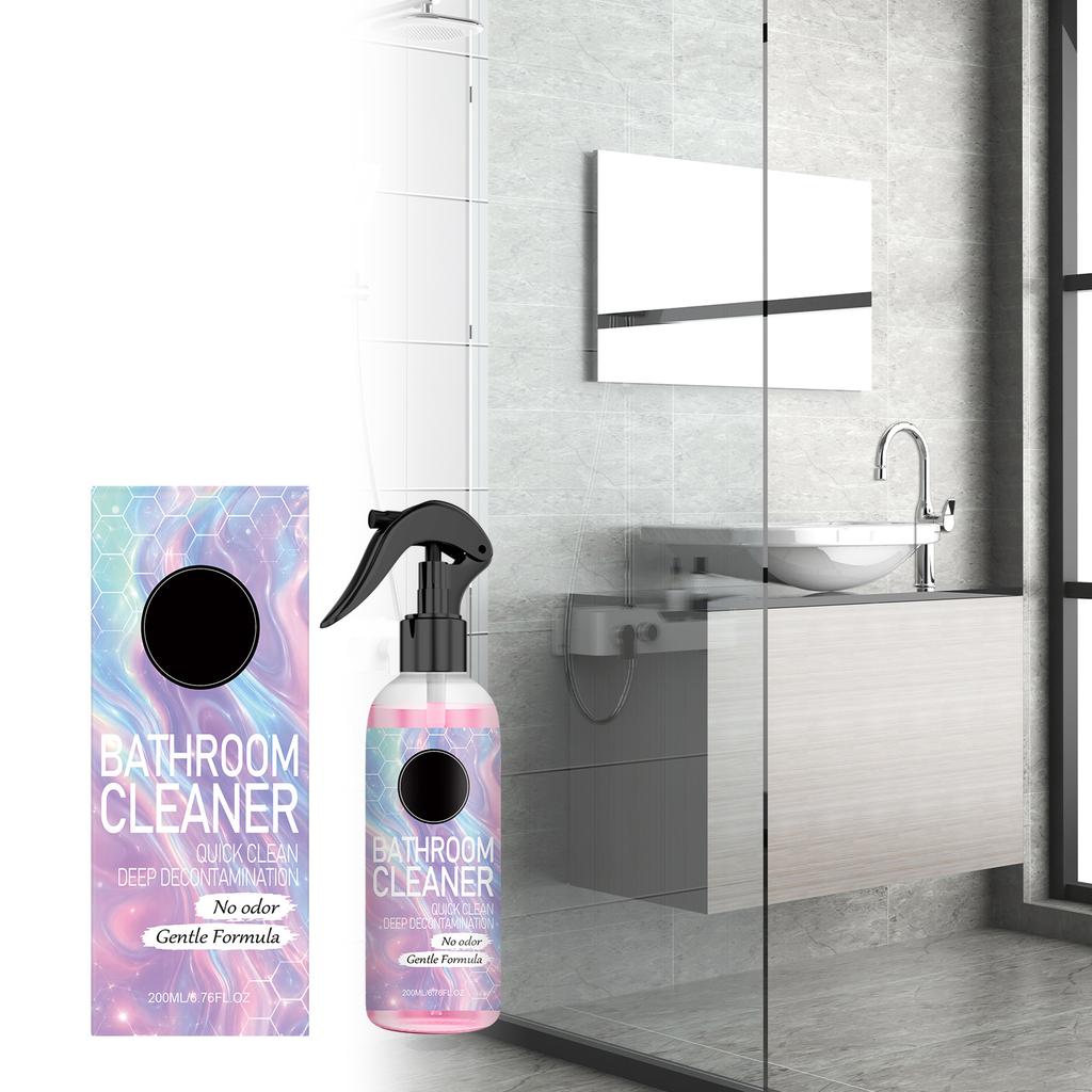 Bathroom Cleaner, Versatile for Various Hard Surfaces, Easy To Spray and Wipe, Suitable for Daily Use In Multiple Scenarios To Remove Stains