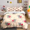Cute Gray Cats with Hearts Bedding Duvet Cover Set Duvet Cover Pillowcases (1*Duvet Cover 2*Pillowcases, Without Duvet Insert)