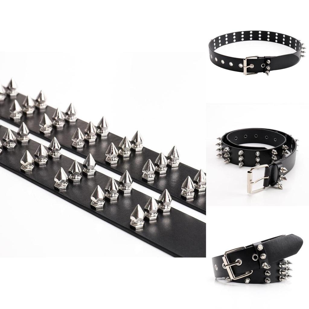 Fashion Solid Color Rivet Design Women Casual Belt For Street Style Fashion