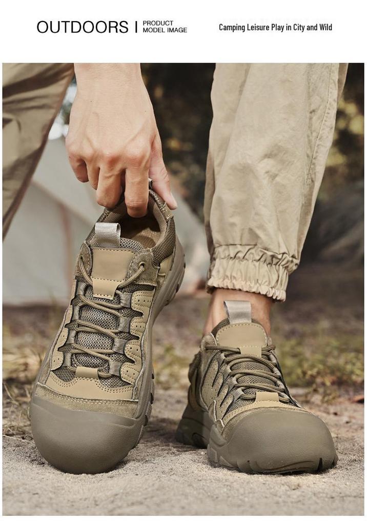 Men's Plus Size Tactical Hiking Boots - Outdoor & Trail Running Shoes for Autumn/Winter
