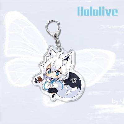 Anime Oyunları Hololive Akrilik Anahtarlık metal halka Araba Çanta Anahtar Dekorasyon Aksesuarı Hediye Anime Hediyeler Kolye
