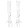 Women Long PU Leather Gloves Evening Party Costume PU Leather Cosplay Dress Accessories Halloween Gift