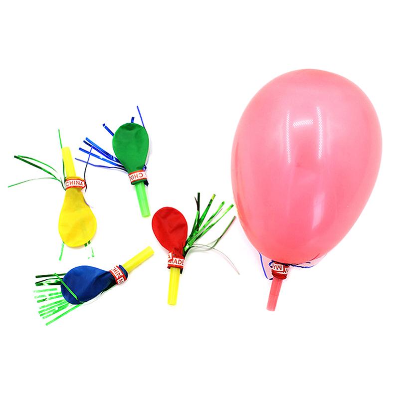 100Pcs Gold Thread Balloon Whistle Kids Birthday Party Favor Pinata Filler Easter Children'S Day Carnival Party Favor Decoration