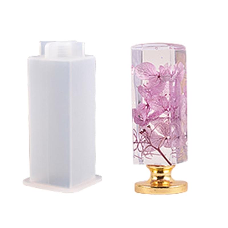 Stamp Handle Resin Mold Sealing Handle Mold Wedding Invitations Wax Seal Stamp Handle Mold for DIY Crafts Crystal