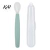 Safe Kitchenware for Kids Silicone Baby Feeding Spoon, Soft Non Slip Training Utensil, Easy BPA Free Utensils Cleaning Complementary Spoon Infants And