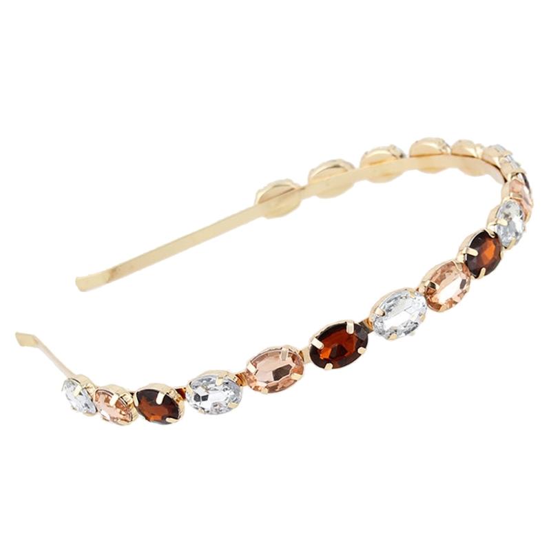 

Rhinestones Headbands For Women s Hair Fashion Rhinestones Hair Hoop Rectangle Square Teardrop Luxury Headwear