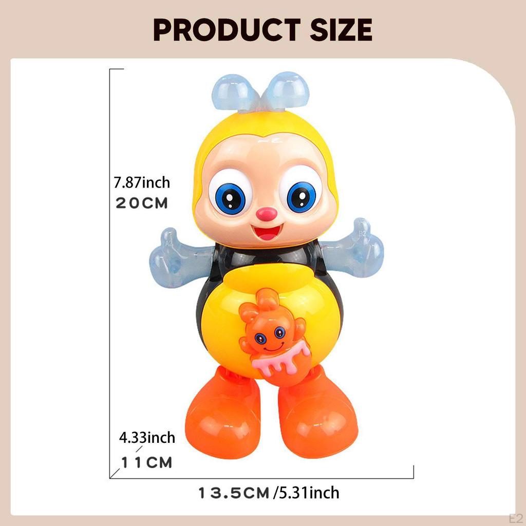 Dancing Bee Toy with Lights and Music Developmental Animal for Kids Activity Singing Electric