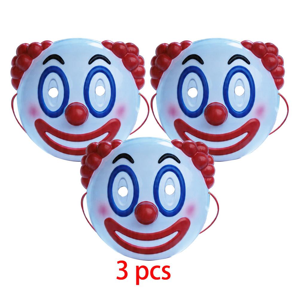 Funny Joker Mask Cosplay Cute Clown Plastic Abstraction Masks Halloween Carnival Purim Dress Up Party Costume Props Gifts