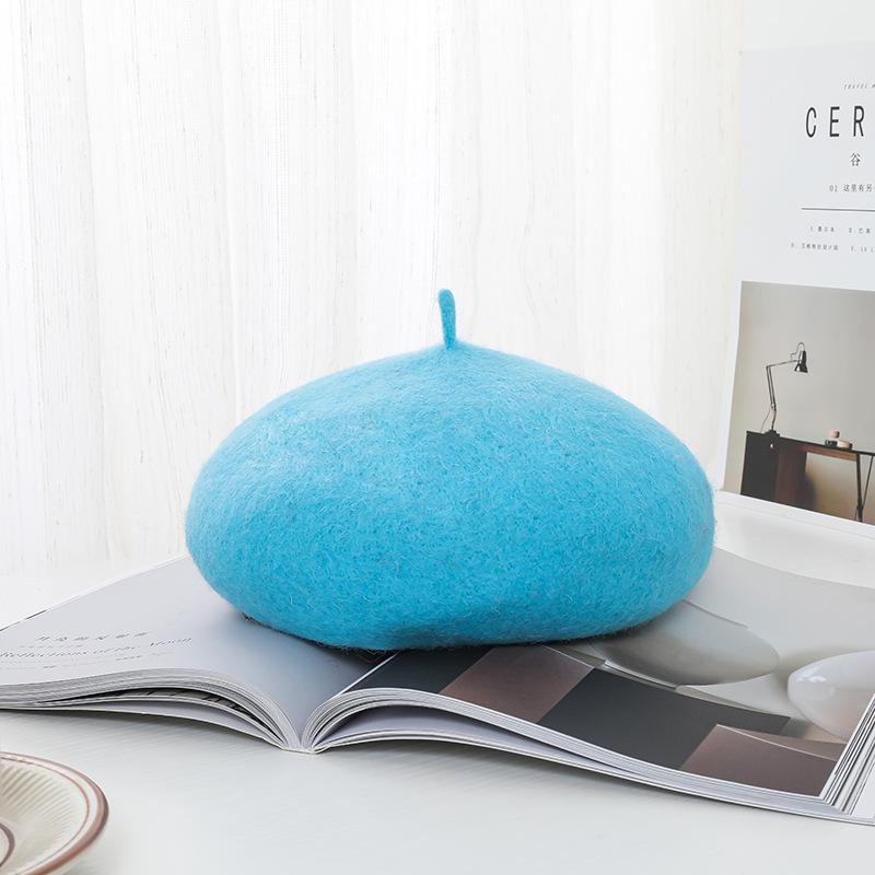 Wool beret painter hat women autumn and winter versatile retro hat winter versatile hat