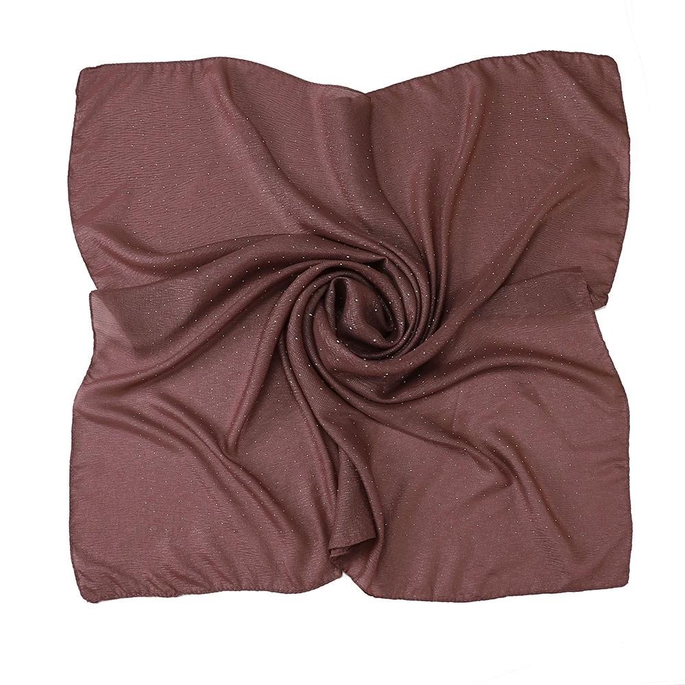 Women Malaysian Square Scarves Foulards Female Bandana Lady Hijabs 90CM