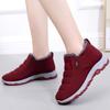Commander une taille au-dessus Chaussures de sport épaisses et chaudes pour femmes, baskets montantes légères à absorption des chocs antidérapantes, automne et hiver