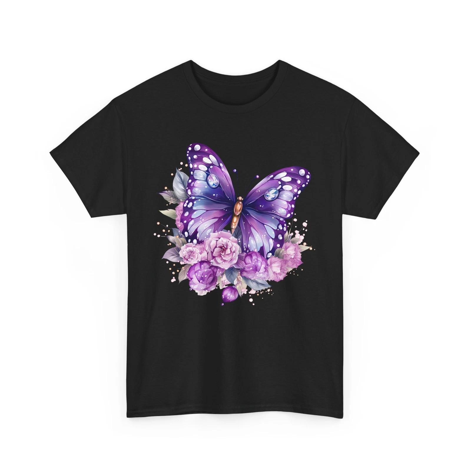 Butterfly T-Shirt Graphic Tee for Women & Men | Unique Butterfly Print Shirt XL