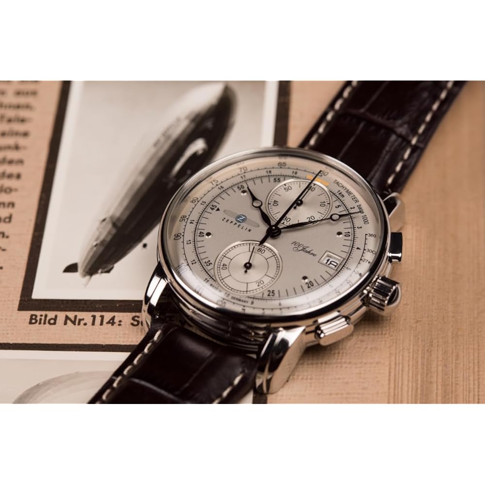 ZEPPELIN Men's Watch, 100th Anniversary, White Dial, 86701 [Parallel Import]