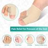 1Pairs Toes Corrector Big Toe Separator Protector Bunion Sleeve Straighteners Bunion Corrector Regulator Sock Feet Care Tool