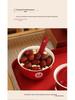 Wedding Tea Cup & Chopstick Set: Toasting Bowls and Red Dowry Supplies