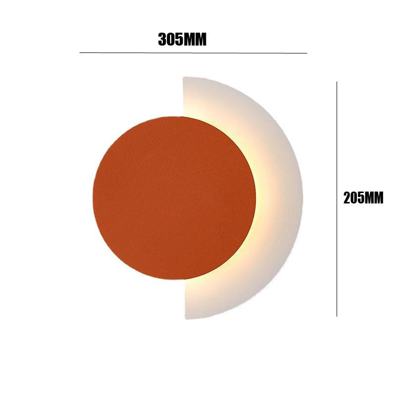 

Скандинавский креативный постмодернистский настенный светильник на прикроватной тумбочке, дизайнерская гостиная, спальня, простой диван, фоновая стена, коридор, проход, лампа 9W&Warm White (2700-3500K) оранжевый