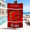 Cal-gary Flames Hockey Team Beach Towel, Super Soft Microfiber, Perfect Gift for Her/Him, Birthday, for Pool, Beach, Travel, Decor Beach Party