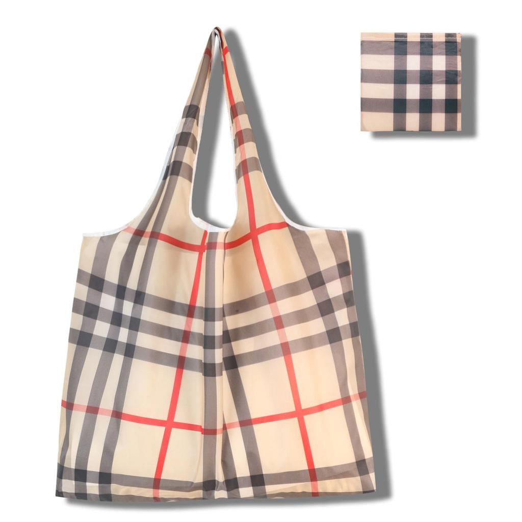 Eco-Friendly Large Capacity Foldable Tote Bag - Creative, Portable, Printed, and In Stock
