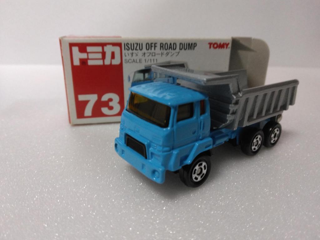 Tomica No. 73 (164 scale) Isuzu Off-road Dump Truck, Blue, Made in China