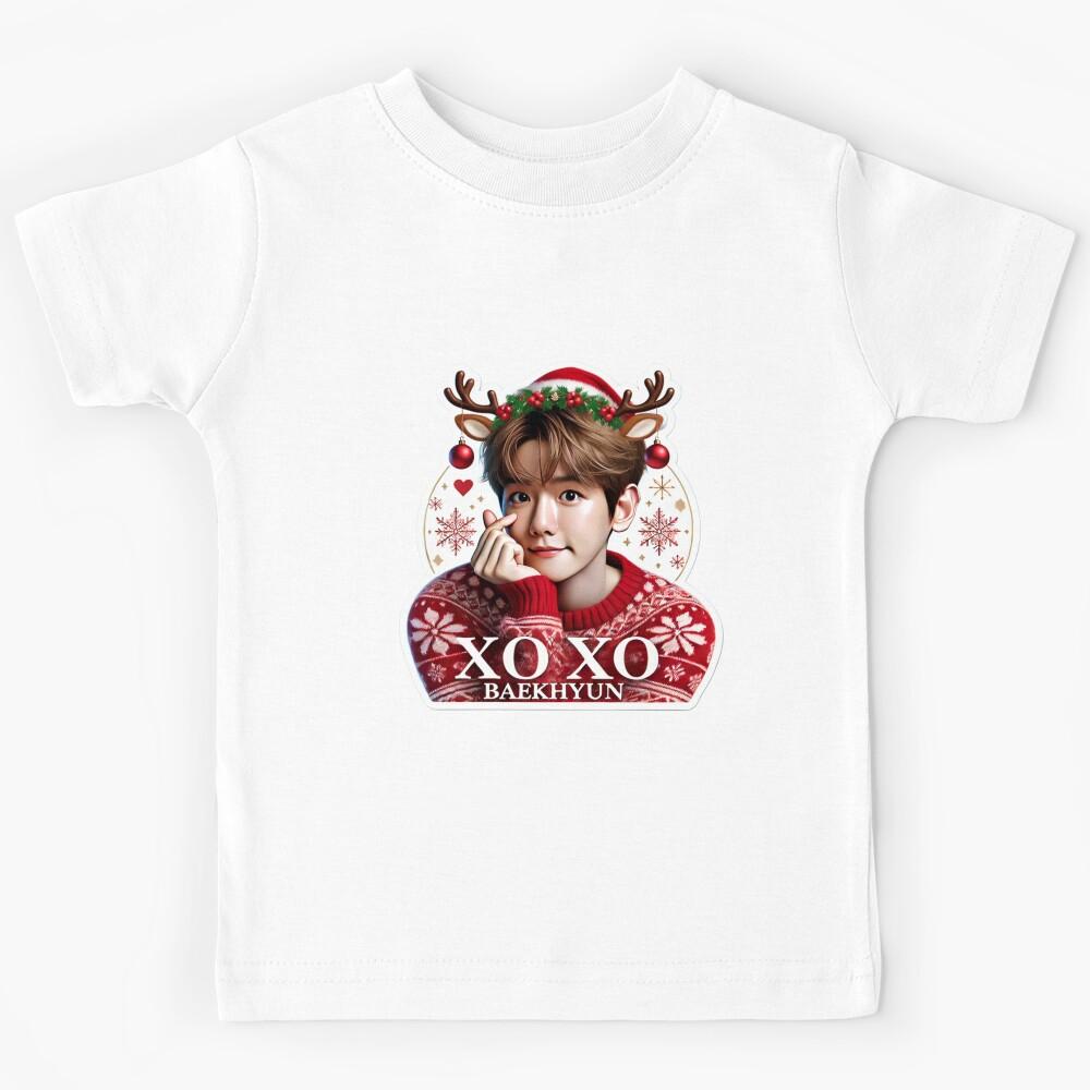 Baekhyun Holiday Sticker | XOXO Festive Collectible for EXO-Ls Kids T-Shirt 140