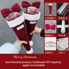 Christmas Gift Creative Christmas Eve Single Bow Peace Fruit Bouquet Handmade Diy Material Package Christmas Handmade Flowers