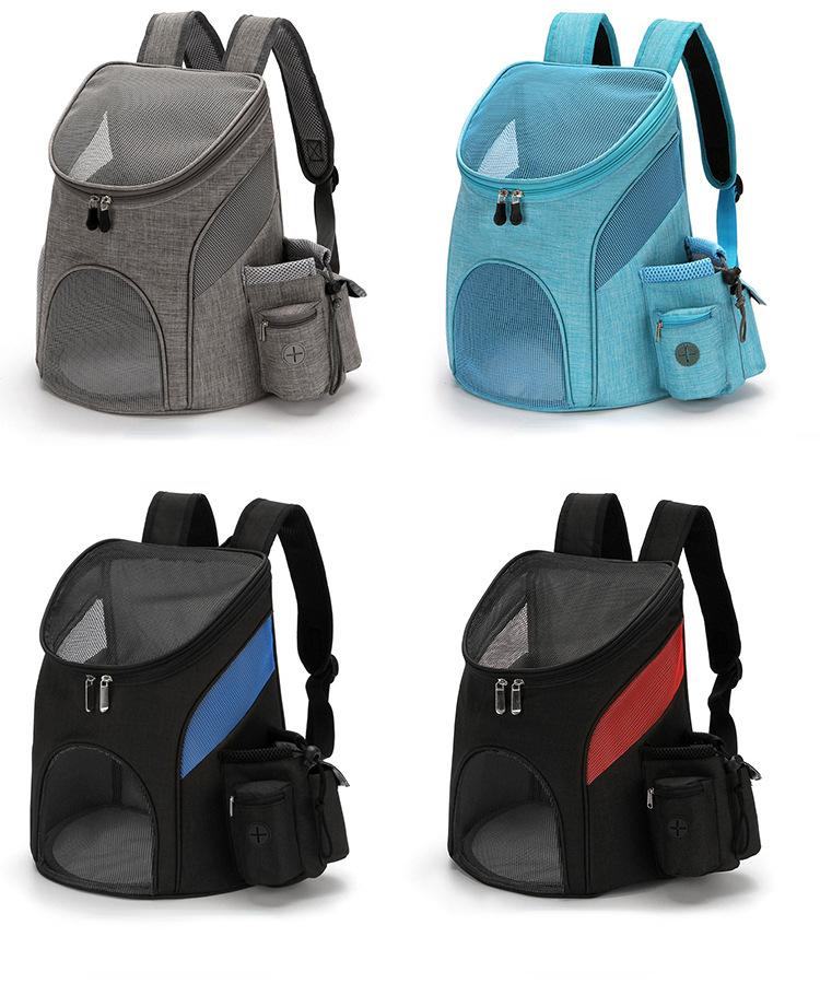 Tragbare Mesh-Hundetasche, atmungsaktiver Hunderucksack, faltbar, große Kapazität, Katzen-Tragetasche, tragbare Outdoor-Reise-Haustierträger