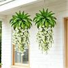 Fake Hanging Plants, UV Resistant Fake Vines, Artificial Ivy Plants, Outdoor Faux Plants, Indoor Bedroom Living Room Boho Wall Porch Shelf Decor