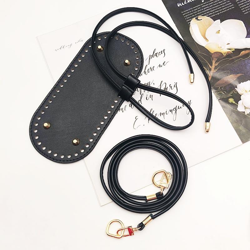Kit Fai da Te per Creare Borse con Catena Base Borsa a Secchiello in Ecopelle e Tracolla Accessori per Borse all'Uncinetto