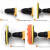 14-Piece 125mm Foam Polishing Pad Set with Backing Plate & Wool Pad for RO/DA/GA Car Polishing