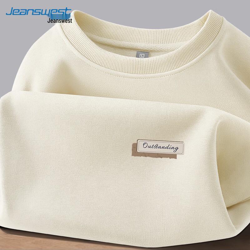 Jeanswest Men's Casual Oversize Long Sleeve Sweatshirt