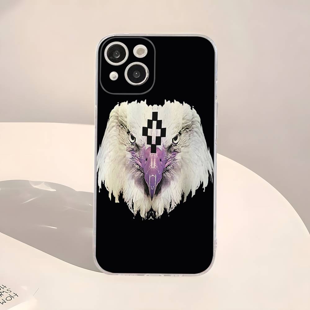 M-MARCELO B-BURLON Transparent Phone Case For IPhone 16 15 14 13 12 11 Pro Max Plus Soft Cover iPhone 16