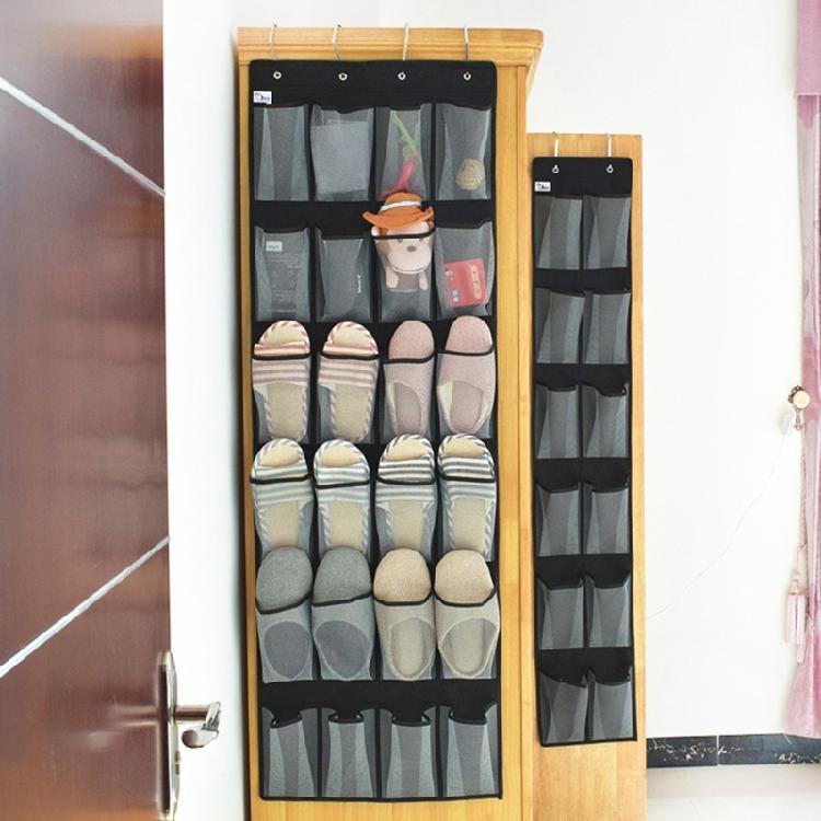 12/24 Grid Hanging Shoe Rack Over the Door Hanging Shoe Organizer with Hooks for Home