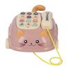 Baby Telephone Pull Toy Multiple Sounds Chinese English Voice Attractive Cat Shape Baby Music