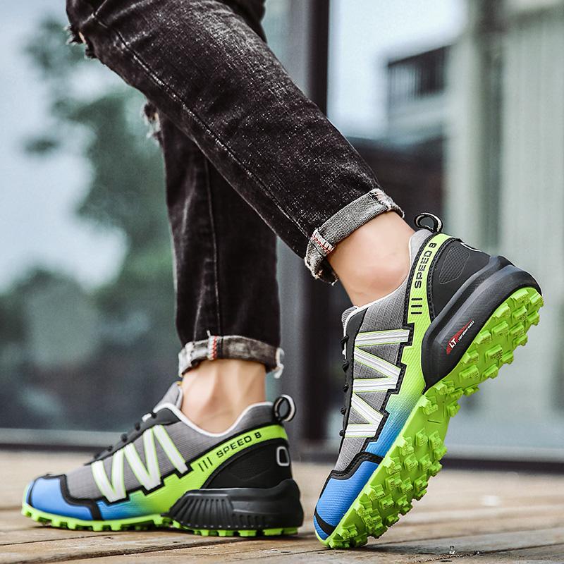 Hochwertige Herrenschuhe Outdoor-Reise Wanderschuhe rutschfest abriebfest 47 große Größe 46 Herren atmungsaktiv leicht niedrig geschnittene Wanderschuhe