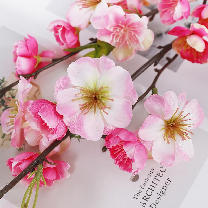 New cherry blossom big branch simulation plum blossom, indoor home floor decoration fake flower